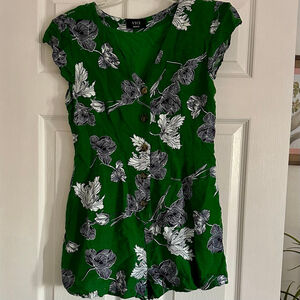 Women's VICI Green Floral Romper M